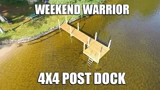 A Weekend Warrior 4x4 Post Dock Project #dock #4x4postdriver #4x4postprojects #4x4postIdeas