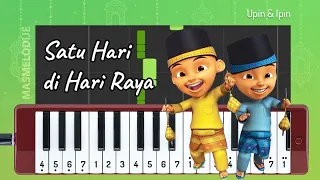 Satu Hari di Hari Raya - Not Pianika Melodica Cover - Upin Ipin