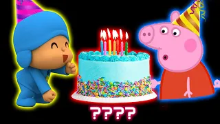 Pocoyo & Peppa Pig Birthday Song Sound Variations in 46 Seconds | STUNE