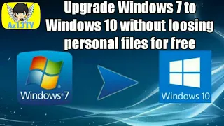 Upgrade Windows 7 to Windows 10  free without losing data  using USB (2021)