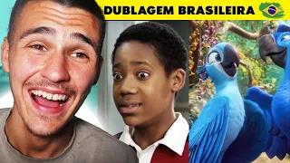 BRITÂNICO REAGE A A DUBLAGEM BRASILEIRA MAIS ENGRAÇADA | Gringo Reage | React