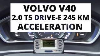 Volvo V40 2.0 T5 Drive-E 245 hp - acceleration 0-100 km/h