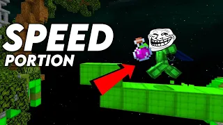 Trolling with Speed Potion in Nethergames bedwars |Mcpe