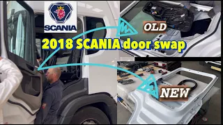 How to change 2018 SCANIA door like a Pro! Scania door swap . How to step by step.