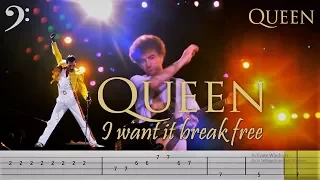 Queen - I Want To Break Free (Bass Tabs) Live in Budapest [1080p HD]