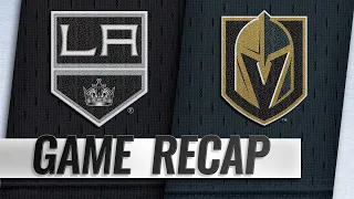 Fleury, Golden Knights shut out Kings in 2-0 win