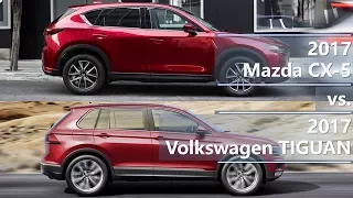 2017 Mazda CX-5 vs. 2017 Volkswagen TIGUAN (technical comparison)