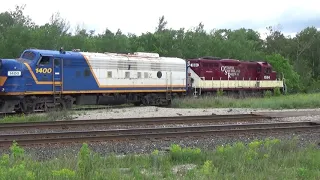 Chasing a Geep and a Covered Wagon on the OSR! (EMD GP9 and FP9)
