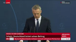 Ukraine LIVE: Statement von Bundeskanzler Scholz und NATO-Generalsekretär Stoltenberg
