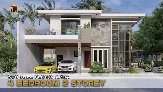 HOUSE DESIGN 4 Bedroom 2 Storey | 300sqm.| Exterior & Interior Animation