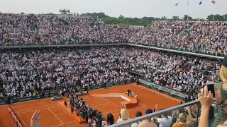 Simona Halep with the trophee at Roland Garros