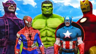 The Hulk vs Zombie Spider-Man, Zombie Iron Man, Zombie Captain America, Zombie Hawkeye