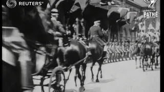 King and Queen of Italy received by Royal Family of Denmark (1922)