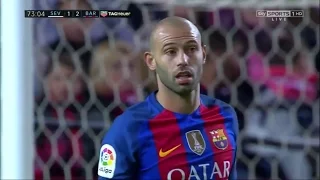 Javier Mascherano vs Sevilla (Away) 16-17 HD (6/11/2016)