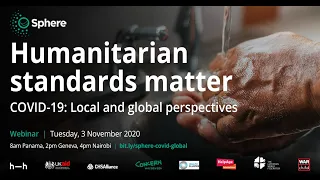 Webinar: "Humanitarian standards matter. COVID-19: Local and global perspectives"