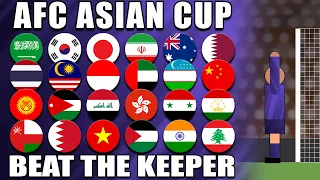 Asian Cup 2023 Beat The Keeper - Marble Race