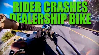 Rider CRASHES Borrowed Bike from Dealership