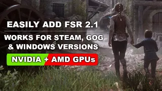 Add FSR to A plague Tale Requiem (Steam/GOG/Windows) | Boost FPS on Low end PC