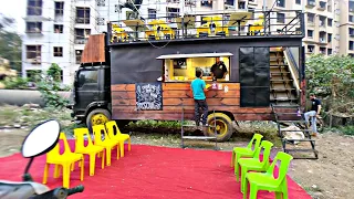 Big Truck Top Night Restaurant 😲 - Taste Tyres Food Truck Tour | Indian Street Food | Truck Food