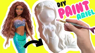 The Little Mermaid Movie 2023 DIY Paint Your Own Ariel Mermaid Figure! Crafts for Kids