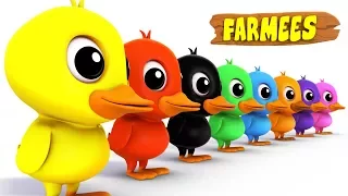 Learn Colors With Ducks | Color Song For Kids | Learning Colors By Farmees