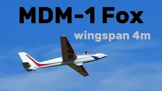 MDM-1 Fox | 4m aerobatic scale RC glider | 4K | Hat 2023