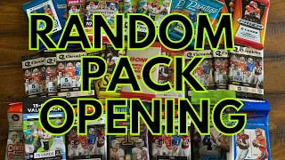 RANDOM PACK OPENING WITH 30 FOOTBALL PACKS! Multiple Hits And SO Many Rookies!!