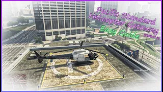 GTA ONLINE Pacific Standard Police Helicopter Getaway  **EASY** Method 2