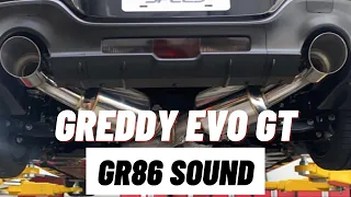 GR86 Greddy GT Exhaust  - Driving and Revs + True Cold Start - GRE-10118300