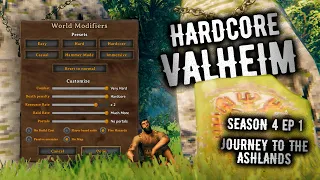 Valheim Ep 1 - Season 4 : Journey to the Ashlands : A Hardcore Valheim Playthrough