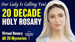 20 Mysteries of the Holy Rosary Virtual🌹Joyful🌹Luminous🌹Sorrowful🌹Glorious 20 Decade Holy Rosary