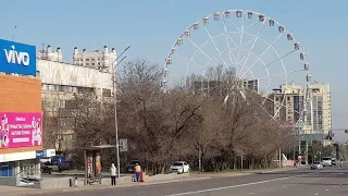 Улица Розыбакиева в Алматы.06.04.2024. Rozybakieva Street in Almaty