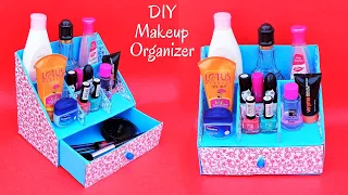 DIY : How to make Makeup Organizer with cardboard box | Best out of waste