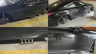 Thieves steal wheels off Columbus woman's car in gated parking lot, cause $10,000 in damage