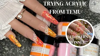 Acrylic From Temu Is It Any Good? | Cherry Blossom Flowers (Who Won?!)