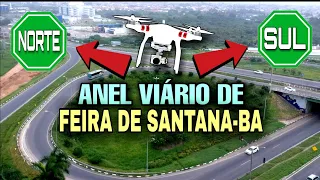 Imagens aéreas do anel viário de Feira de Santana-BA,descomplicado o trecho"