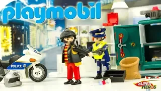 Histoire de Playmobil Le voleur cambriole la bijouterie Calendrier de l'Avent Jouet Enfants Kids