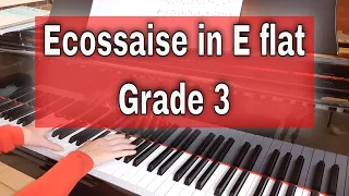 Ecossaise in E flat by Ludwig van Beethoven - A:1  |  ABRSM piano grade 3 2021 & 2022