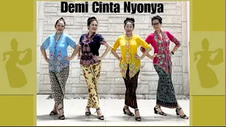 Demi Cinta Nyonya Line Dance (demo & count)