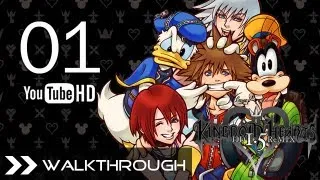 Kingdom Hearts HD 1.5 Remix Walkthrough - KH Final Mix Part 1 (Opening - Awakening) English 1080p