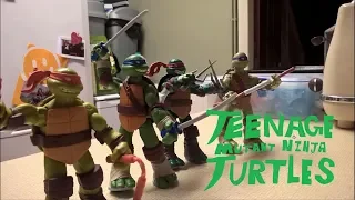 Ninja Turtles vs Shredder stop-motion