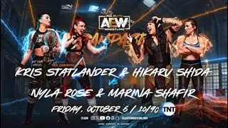 WWE 2K23 Kris Statlander & Hikaru Shida Vs. Nyla Rose & Marina Shafir | AEW Rampage 10/6/23