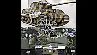 Tiger 2 VS IS-2 #tiger2 #is2 #tank #ww2 #history #shortsfeed #army #soviet #subscribe #viral #edit