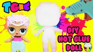 TGIF SHOW Hot Glue Gun LOL Doll DIY Will It Work??? LOL Surprise Merbaby Glue Doll