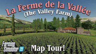 “THE VALLEY FARM” FS22 MAP TOUR! | NEW MOD MAP! | Farming Simulator 22 (Review) PS5.