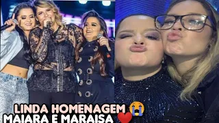 Maiara e Maraisa Faz Surpresa Para Marília Mendonça em Show