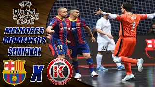 Melhores Momentos Barcelona X Kairat | SEMIFINAL | CHAMPIONS LEAGUE FUTSAL 2021 (01/05/2021)