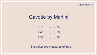 Gavotte by Martini | Piano Accompaniment for Violin Book 3