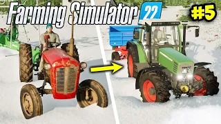 Start with $0 in winter on No Man's Land 🚜#5 - Farming Simulator 22