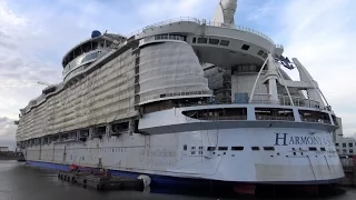 4K | World´s Largest Cruise Ship HARMONY OF THE SEAS Under Construction at STX France